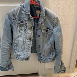 Abercrombie denim jean jacket top